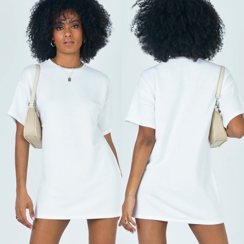 Princess Polly White Tshirt Mini Dress